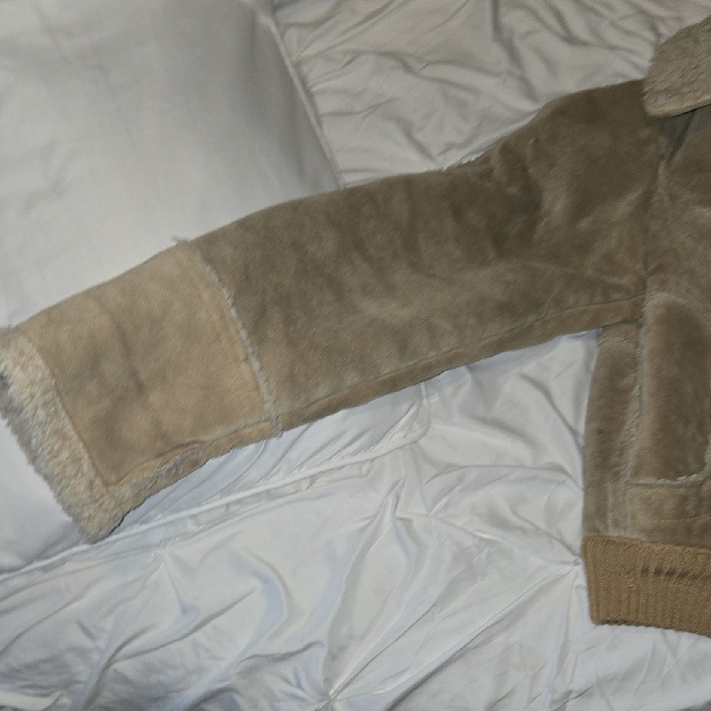 Tan Shearling Jacket - Picture 4 of 5